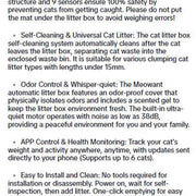 Meowant SC02 75L Extra Large Self-Cleaning Cat Litter Box with APP Control,Odor Removal,And Included Mat&Liner for Multiple Cats Stainless Steel
